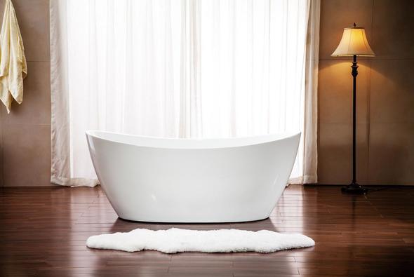 home jacuzzi bathtub Streamline Bath Bathroom Tub White Soaking Freestanding Tub