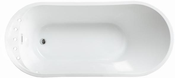 oval free standing bath Streamline Bath Bathroom Tub White Soaking Freestanding Tub