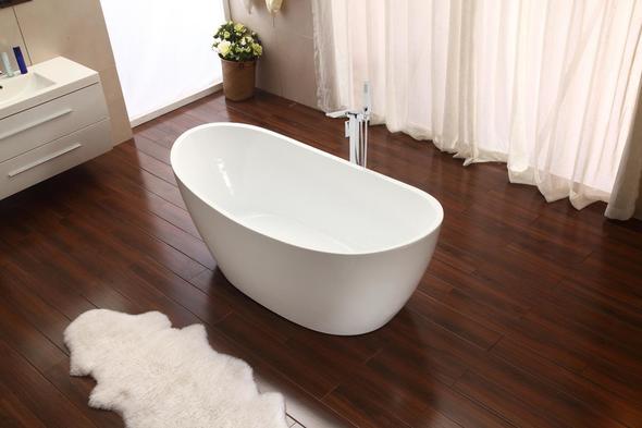 soaking tub ideas Streamline Bath Set of Bathroom Tub and Faucet White Soaking Freestanding Tub