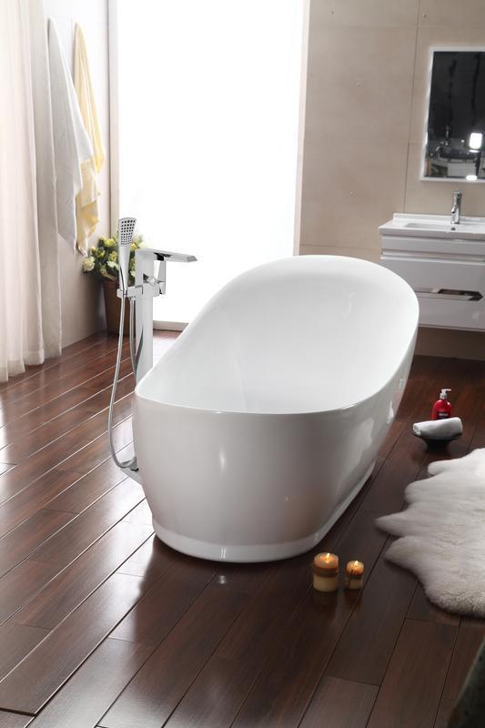 best bathtub spout Streamline Bath Set of Bathroom Tub and Faucet White Soaking Freestanding Tub