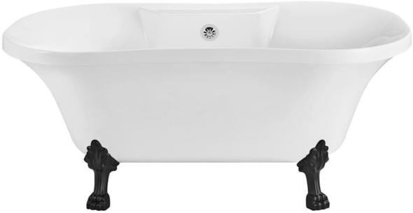 70 inch freestanding tub Streamline Bath Bathroom Tub White Soaking Clawfoot Tub