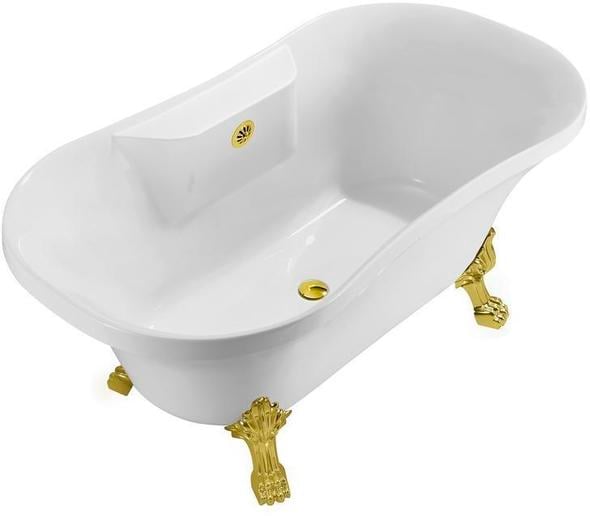 oval soaking tub Streamline Bath Bathroom Tub White Soaking Clawfoot Tub