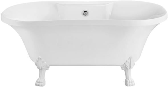 jetted bathtub for two Streamline Bath Bathroom Tub White Soaking Clawfoot Tub