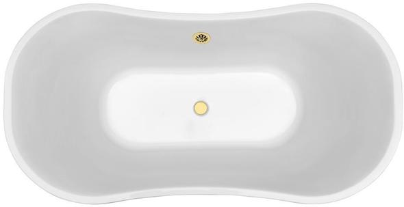  Streamline Bath Bathroom Tub Free Standing Bath Tubs White Soaking Pedestal Freestanding Tub