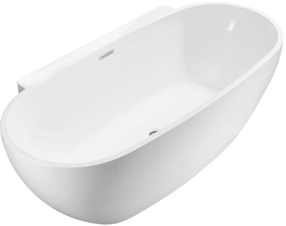 Streamline Bath Bathroom Tub Free Standing Bath Tubs White Soaking Freestanding Tub