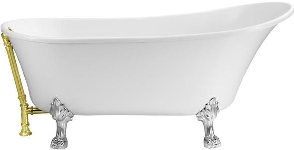 Streamline Bath Bathroom Tub Free Standing Bath Tubs White Soaking Clawfoot Tub