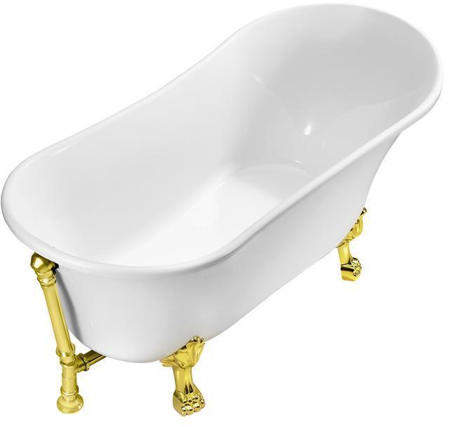 shower standing tub Streamline Bath Bathroom Tub White Soaking Clawfoot Tub