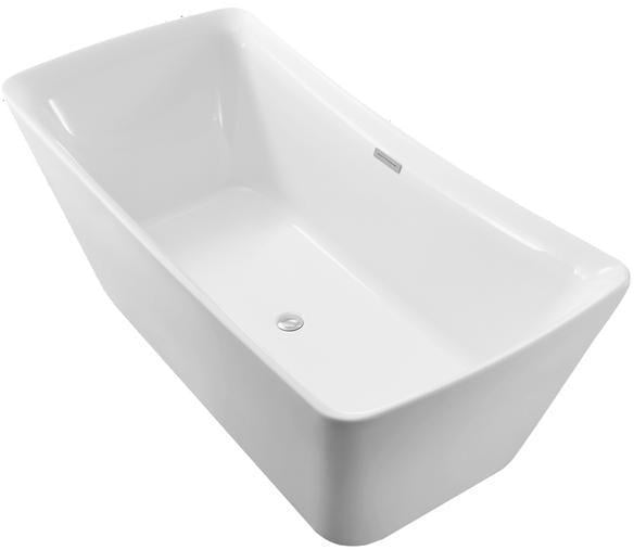 double tub Streamline Bath Bathroom Tub White Soaking Freestanding Tub