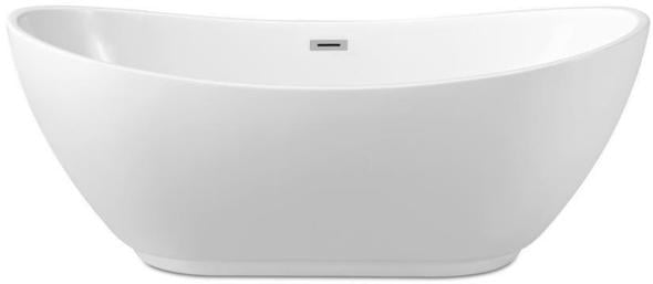 double ended tub Streamline Bath Bathroom Tub White Soaking Freestanding Tub