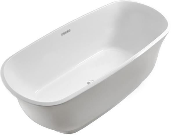 maax tub drain Streamline Bath Bathroom Tub White Soaking Freestanding Tub