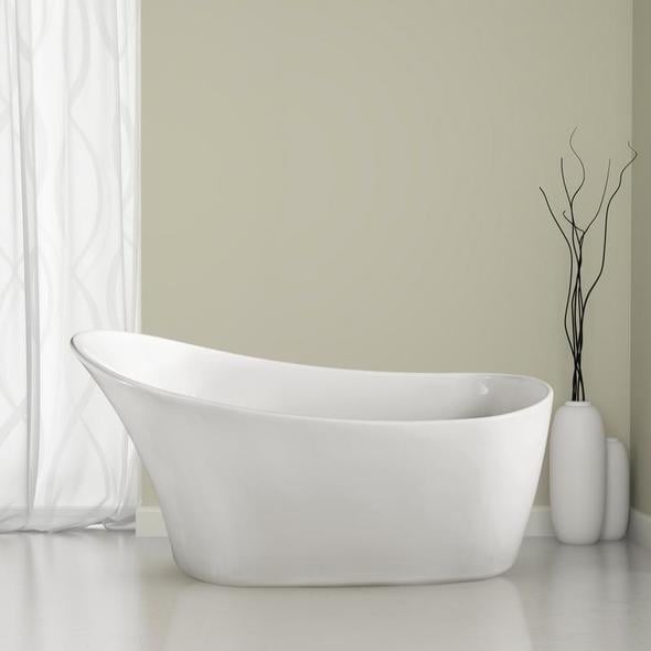 victorian bath tubs Streamline Bath Bathroom Tub White Soaking Freestanding Tub