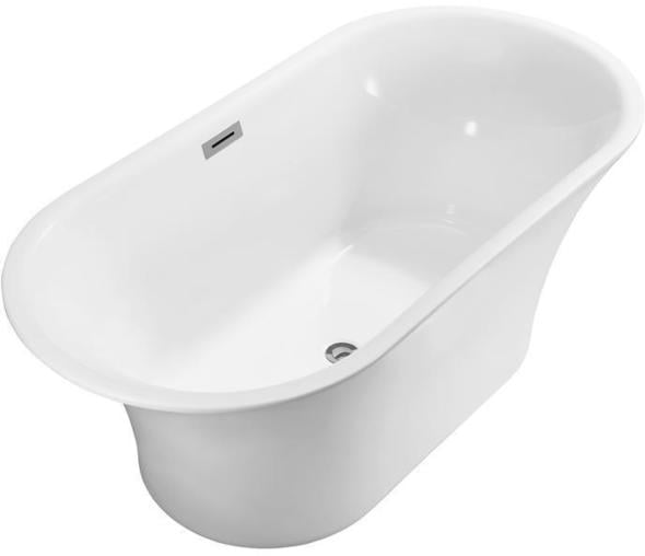 deep tub bath Streamline Bath Bathroom Tub Free Standing Bath Tubs White Soaking Freestanding Tub