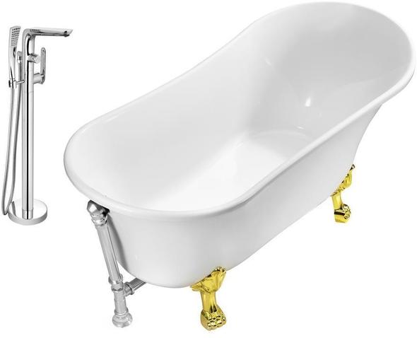 best place to buy a bathtub Streamline Bath Set of Bathroom Tub and Faucet White Soaking Clawfoot Tub