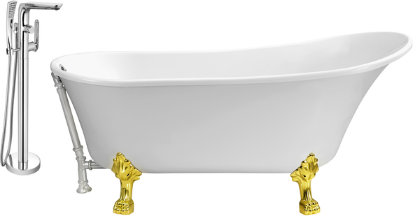 best place to buy a bathtub Streamline Bath Set of Bathroom Tub and Faucet White Soaking Clawfoot Tub
