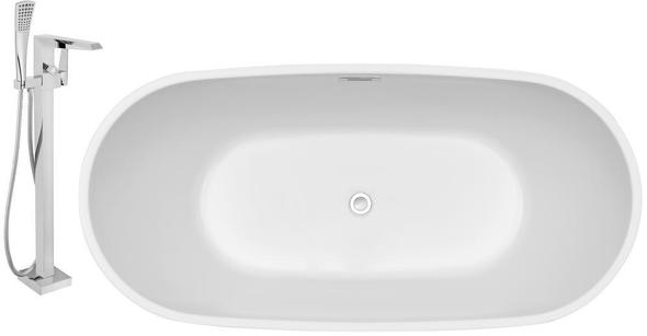best clawfoot tub Streamline Bath Set of Bathroom Tub and Faucet White Soaking Freestanding Tub