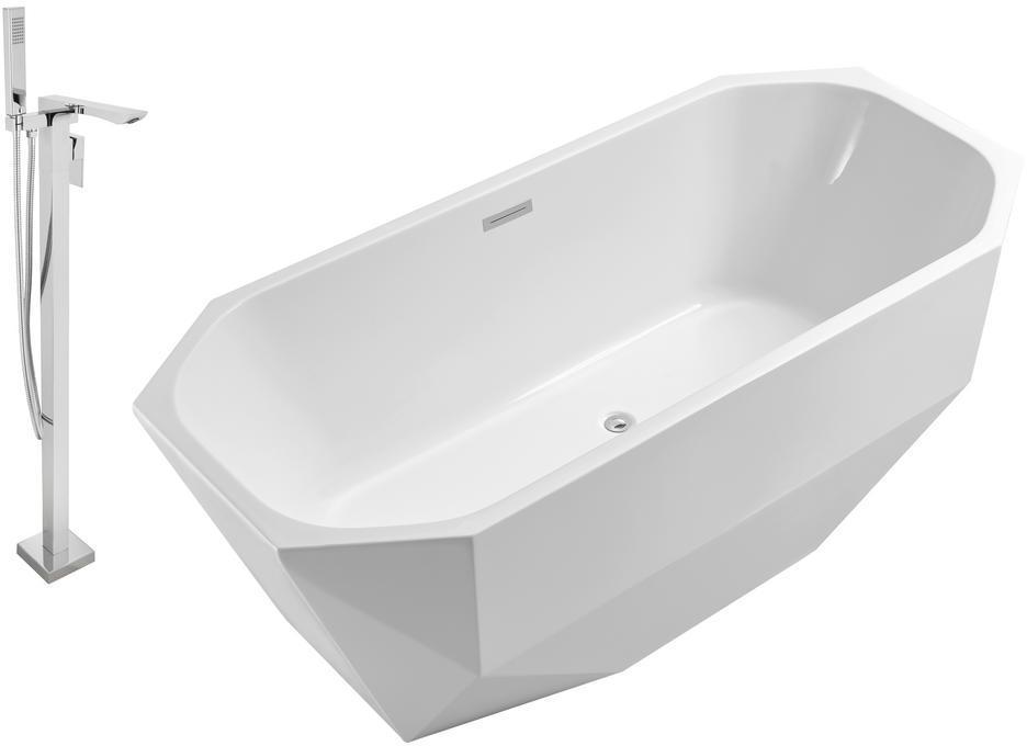 old bathtub ideas Streamline Bath Set of Bathroom Tub and Faucet White Soaking Freestanding Tub