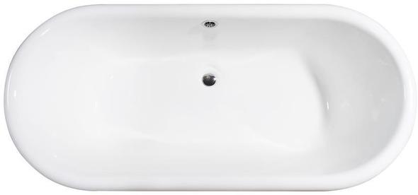 80 inch tub Streamline Bath Bathroom Tub White Soaking Clawfoot Tub