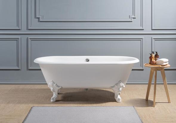 80 inch tub Streamline Bath Bathroom Tub White Soaking Clawfoot Tub