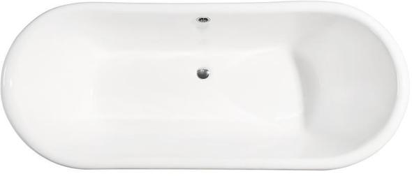 solid surface freestanding bath Streamline Bath Bathroom Tub White Soaking Clawfoot Tub