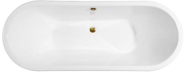 4 bath Streamline Bath Bathroom Tub Chrome  Soaking Freestanding Tub