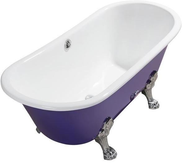 bathtub trim ideas Streamline Bath Bathroom Tub Purple Soaking Clawfoot Tub