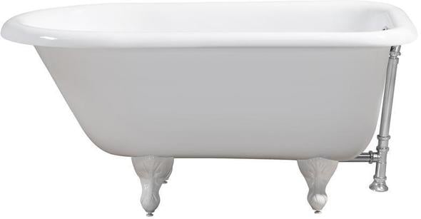 white claw tub Streamline Bath Bathroom Tub White Soaking Clawfoot Tub