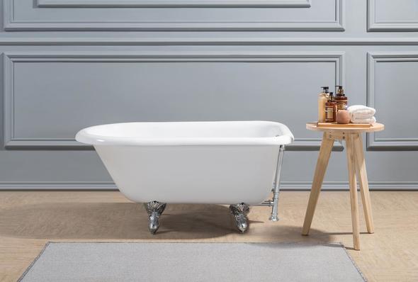 double ended whirlpool bath Streamline Bath Bathroom Tub White Soaking Clawfoot Tub