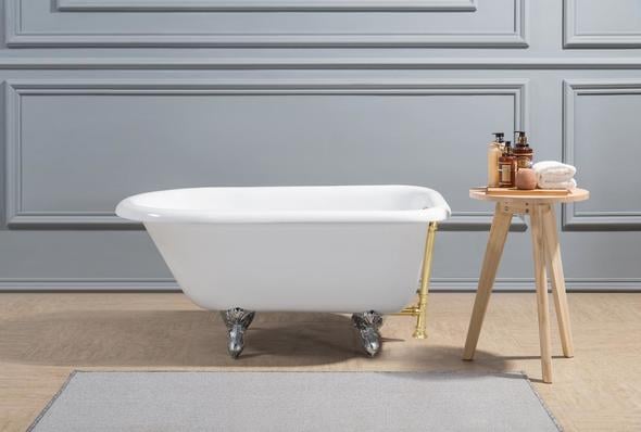 clear resin bathtub Streamline Bath Bathroom Tub White Soaking Clawfoot Tub