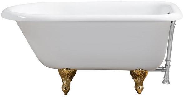 victorian tub faucet Streamline Bath Bathroom Tub White Soaking Clawfoot Tub