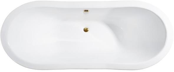 white roll top bath Streamline Bath Bathroom Tub White  Soaking Clawfoot Tub