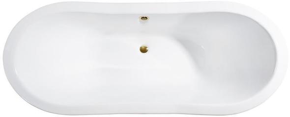 best deep soaking tubs Streamline Bath Bathroom Tub White  Soaking Clawfoot Tub
