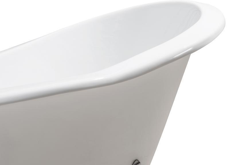 freestanding resin bath Streamline Bath Bathroom Tub White  Soaking Clawfoot Tub