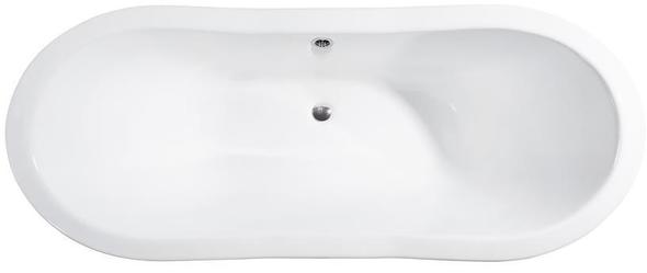 59 bathtub Streamline Bath Bathroom Tub White  Soaking Freestanding Tub