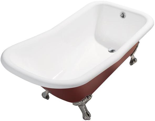 bathtub door ideas Streamline Bath Bathroom Tub Red Soaking Clawfoot Tub