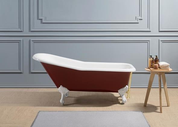 foot soaking tub near me Streamline Bath Bathroom Tub Red Soaking Clawfoot Tub