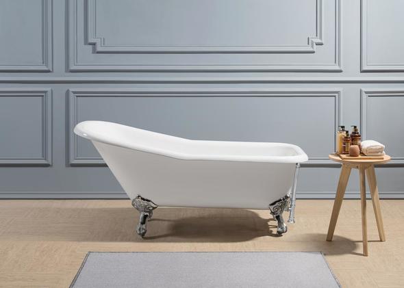 old fashioned tub Streamline Bath Bathroom Tub White Soaking Clawfoot Tub