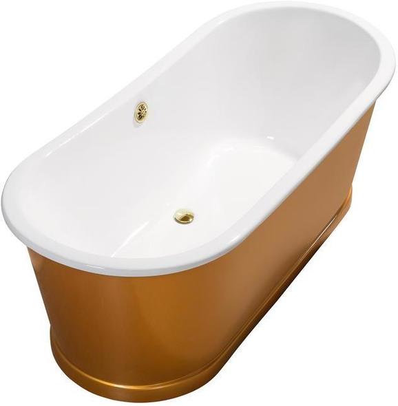 free standing bathroom Streamline Bath Bathroom Tub Gold Soaking Freestanding Tub
