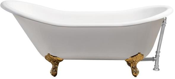 bathtub shop Streamline Bath Bathroom Tub White Soaking Clawfoot Tub