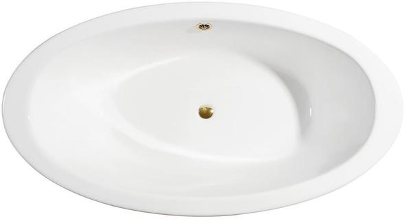 double ended freestanding bath Streamline Bath Bathroom Tub Green, Gold Soaking Clawfoot Tub