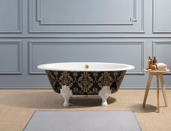best bathtub drain Streamline Bath Bathroom Tub Green, Gold Soaking Clawfoot Tub