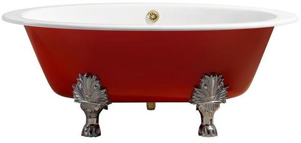 old bathtub spout Streamline Bath Bathroom Tub Red Soaking Clawfoot Tub