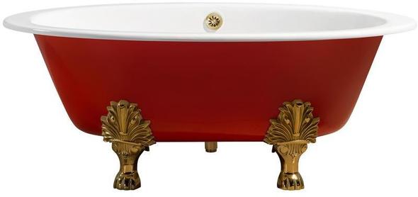 used jetted tub for sale Streamline Bath Bathroom Tub Red Soaking Clawfoot Tub