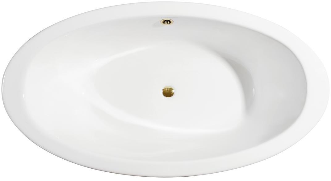 67 tub Streamline Bath Bathroom Tub White Soaking Clawfoot Tub
