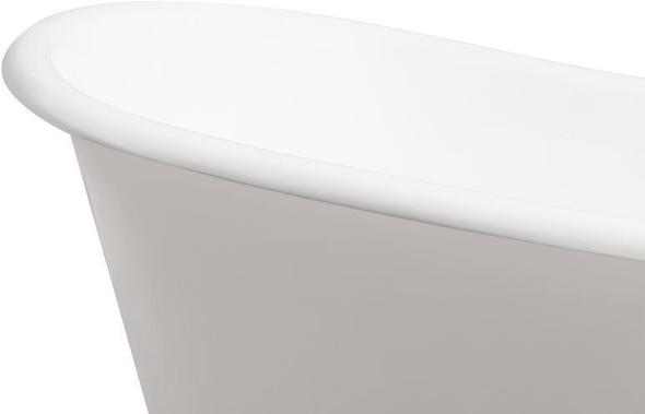 jacuzzi bathtub drain plug Streamline Bath Set of Bathroom Tub and Faucet White Soaking Clawfoot Tub
