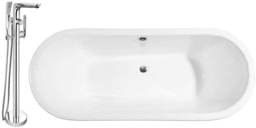 free standing bathtub ideas Streamline Bath Set of Bathroom Tub and Faucet Purple Soaking Clawfoot Tub