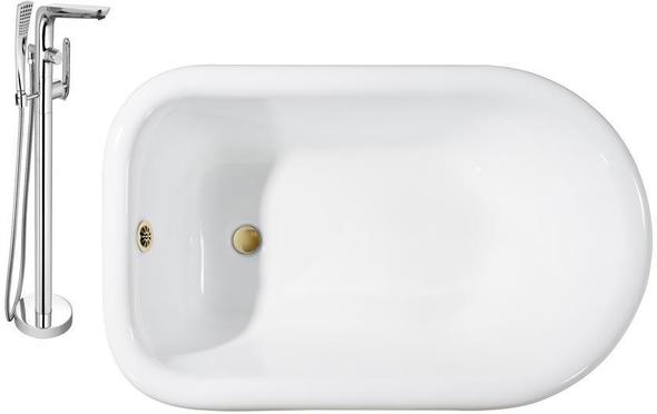 best bath tubs for soaking Streamline Bath Set of Bathroom Tub and Faucet White Soaking Clawfoot Tub