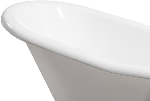 bathtub support handle Streamline Bath Set of Bathroom Tub and Faucet White Soaking Clawfoot Tub