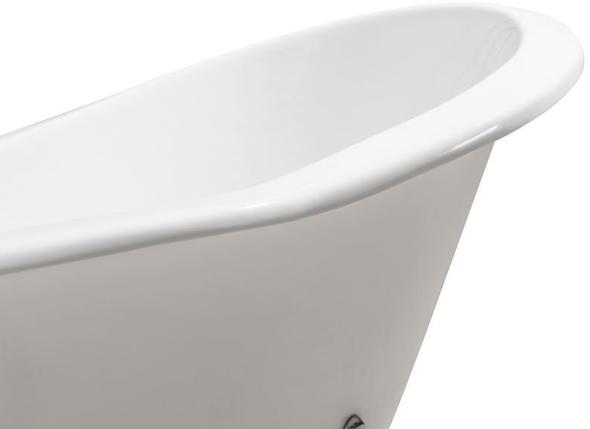 roll top bath Streamline Bath Set of Bathroom Tub and Faucet White  Soaking Clawfoot Tub