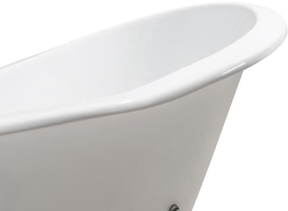 59 freestanding bathtub Streamline Bath Set of Bathroom Tub and Faucet White  Soaking Clawfoot Tub