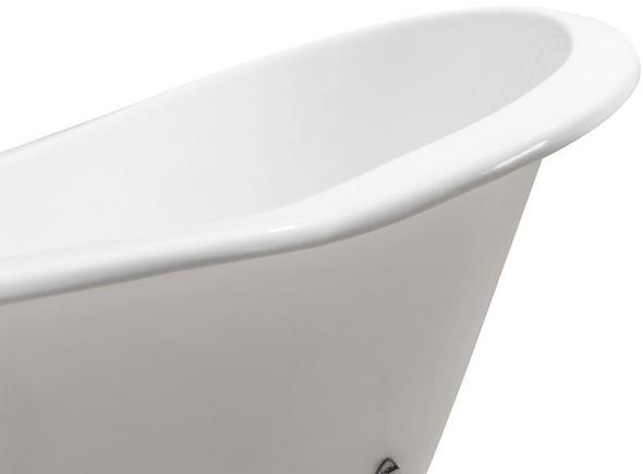 tin bathtub for adults Streamline Bath Set of Bathroom Tub and Faucet White  Soaking Clawfoot Tub